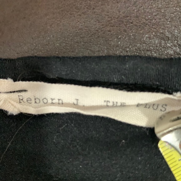 Reborn J‎ the plus black button up tie bottom ruffle sleeve tshirt size 1XL - Picture 5 of 6